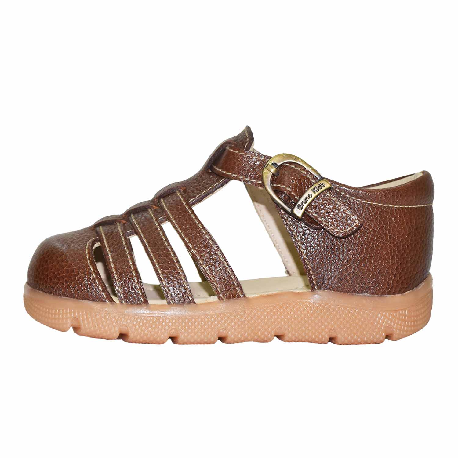SANDALIA CAMINANTE PARA NIÑO BRUNO KIDS DE CUERO MARRÓN CAMINANTE - 2