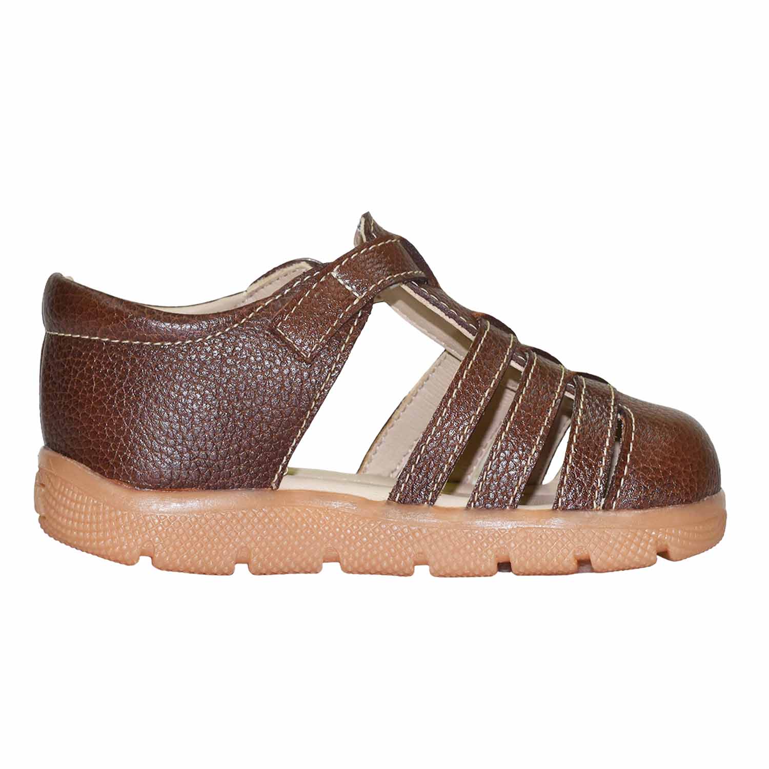 SANDALIA CAMINANTE PARA NIÑO BRUNO KIDS DE CUERO MARRÓN CAMINANTE - 3