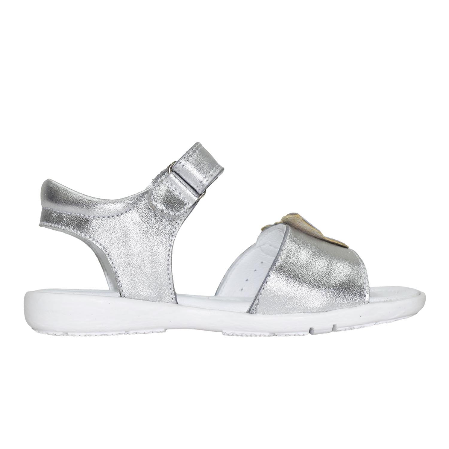 SANDALIA CAMINANTE PARA NIÑA BRUNO KIDS DE CUERO FOLIA PLATA CAMINANTE - 3