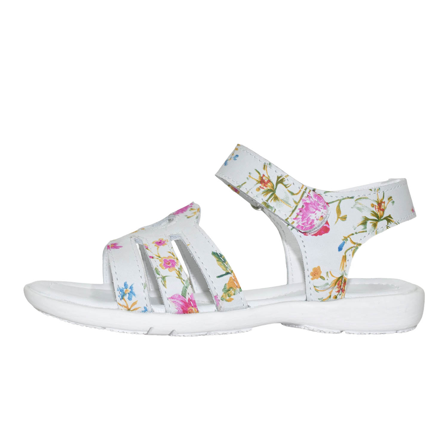 SANDALIA CAMINANTE PARA NIÑA BRUNO KIDS DE CUERO FOLIA FLOR BLANCO CAMINANTE - 2