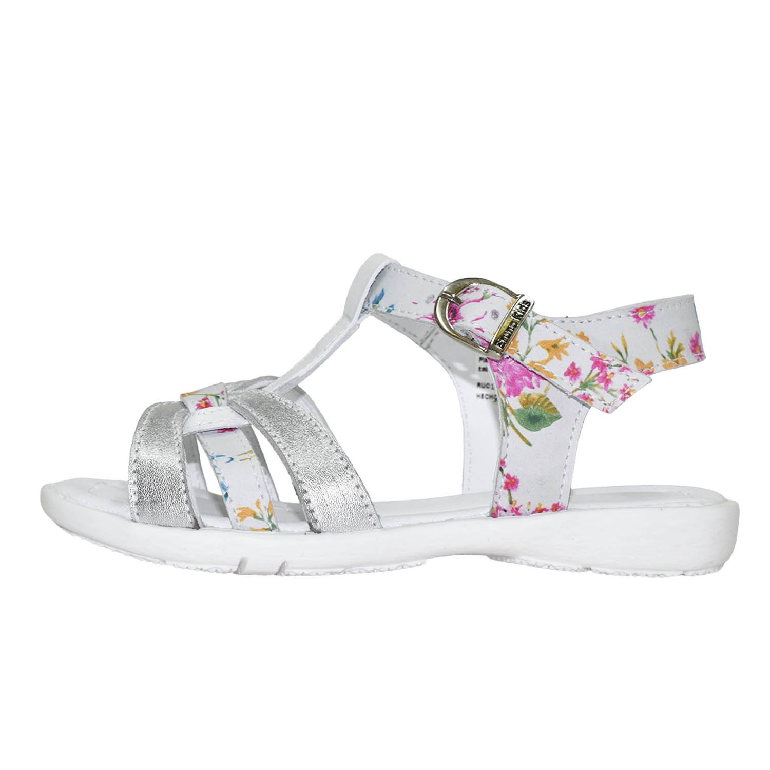 SANDALIA CAMINANTE PARA NIÑA BRUNO KIDS DE CUERO FOLIA FLOR BLANCO CAMINANTE - 2