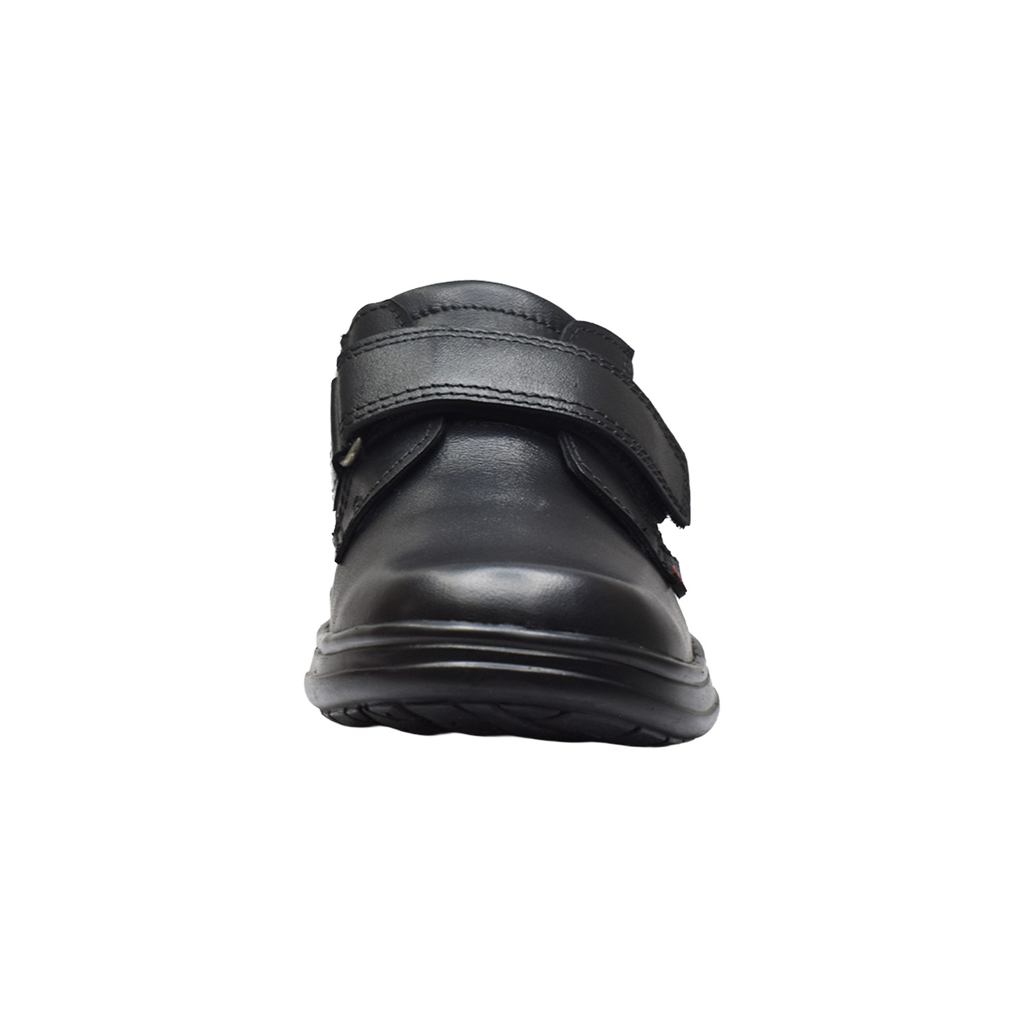 ZAPATO ESCOLAR PARA NIÑO BRUNO SEBASTIAN DE CUERO NEGRO CASUAL VELCRO - 4
