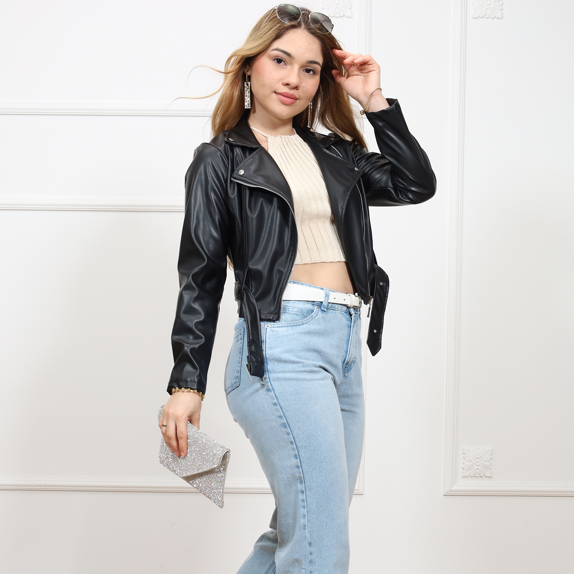 CASACA BIKER CUERINA - 4