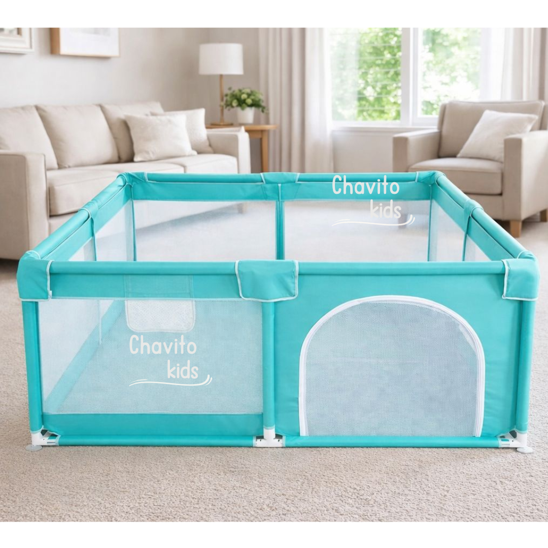 CORRALITO DE SEGURIDAD VERDE JADE 120 X 120 CM - 2