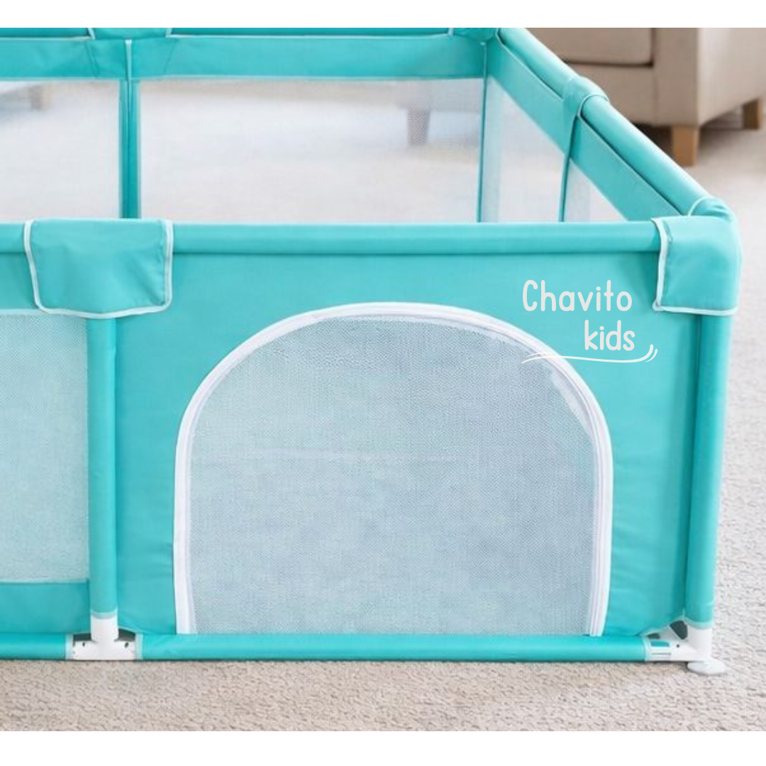 CORRALITO DE SEGURIDAD VERDE JADE 120 X 120 CM - 3