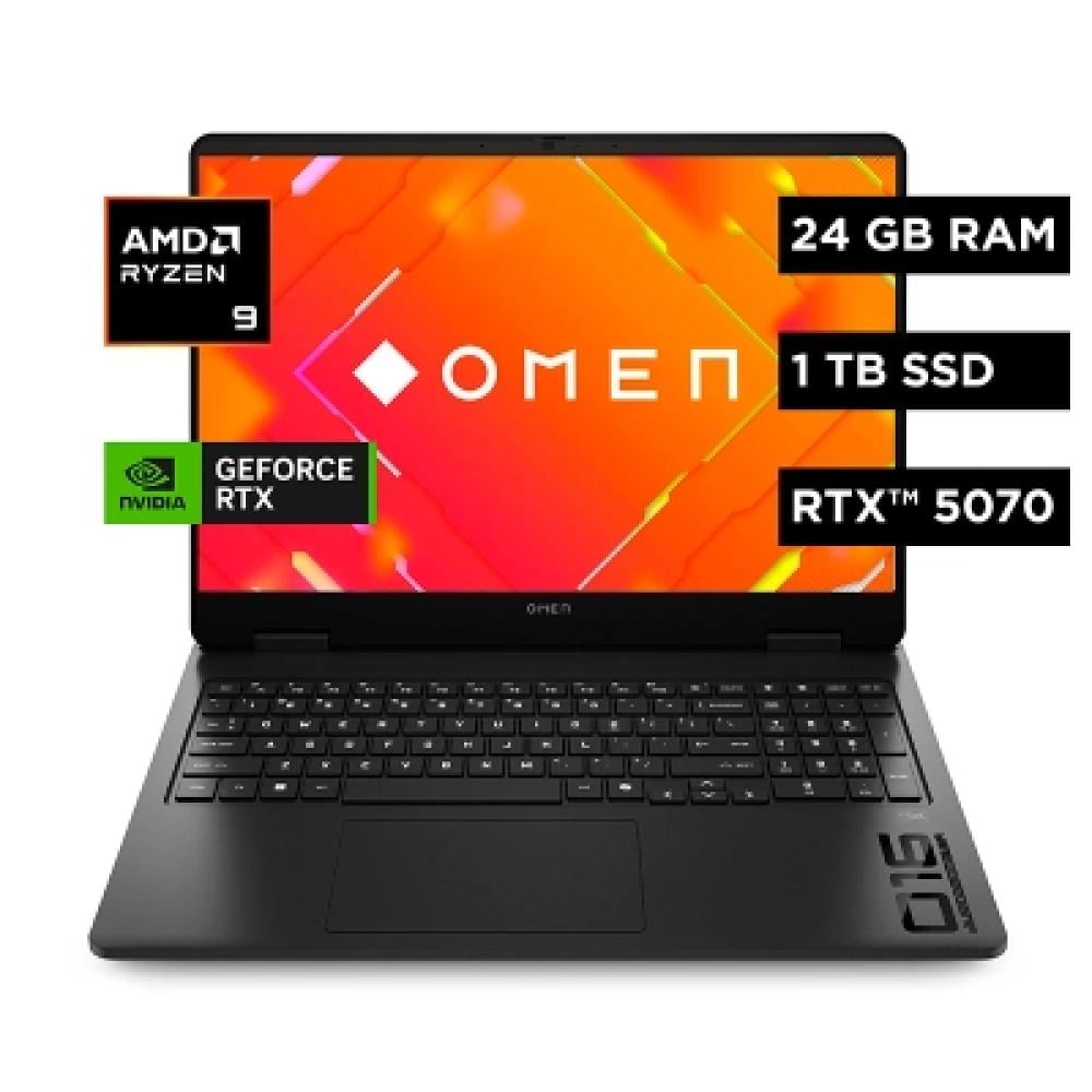 NOTEBOOK HP OMEN GAMING 16-AP0007LA, 16 2K IPS AMD RYZEN 9 8940HX HASTA 5.3GHZ, 24GB DDR5 - 1