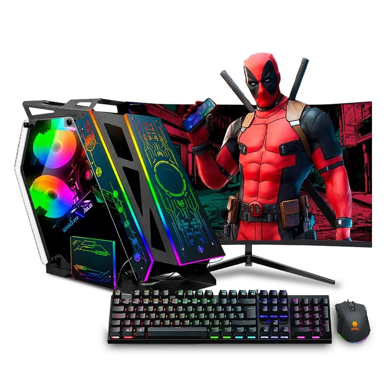 COMPUTADORA PC GAMER DRACO RGB PLUS CORE I9 12900KF 32GB 500G 24' CURVO  RTX5060TI 8GB MI PC LISTA - MIPCLISTA - 1
