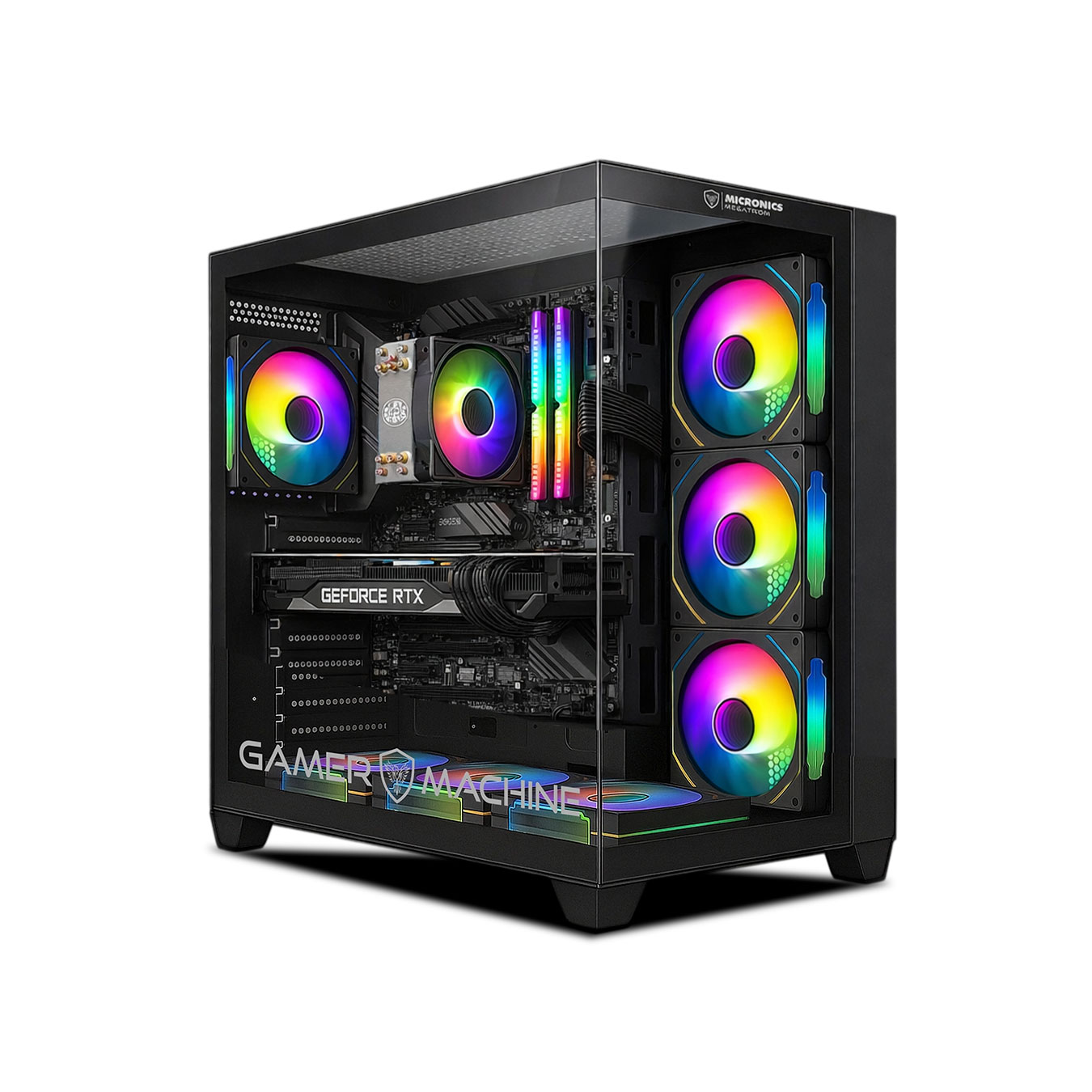 COMPUTADORA PC GAMER DRACO GREEN PLUS INTEL CORE i7 12700F 16GB 500GB 24' CURVO RTX5060 8GB MI PC LISTA - MIPCLISTA - 6