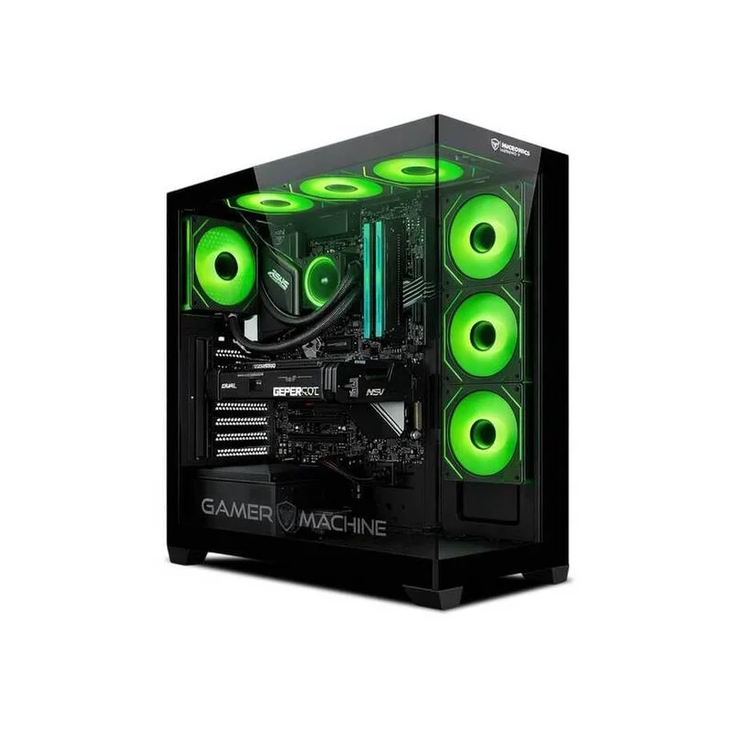 COMPUTADORA GAMER STORM GREEN PLUS RYZEN 7 7700X 32GBDDR5 500GB 24' CURVO RTX5060TI 16GB MI PC LISTA - MIPCLISTA - 3