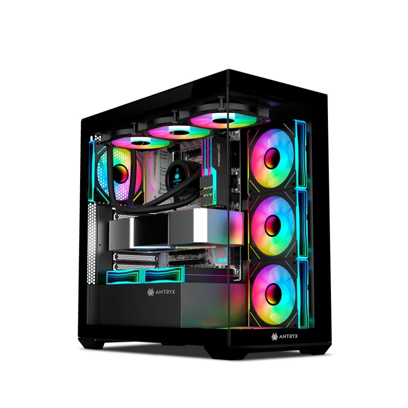 COMPUTADORA GAMER FALKOR RGB PLUS AMD RYZEN 9 9950X 32GB DDR5 1TB 27' CURVO RTX5070 12GB MI PC LISTA - MIPCLISTA - 3