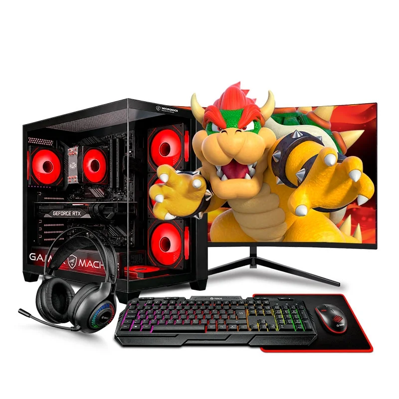 COMPUTADORA Gamer Draco Red Core I7 6TH  16GB  M2 500GB  RTX3050 6GB 24" MI PC LISTA - MIPCLISTA - 1