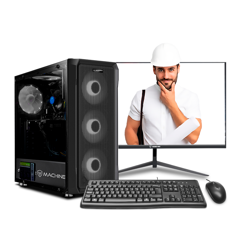 COMPUTADORA INTEL CORE I7 12700F 16GB 500GB 24' IPS RTX5060TI 16GB INGENIERÍA Y DISEÑO MI PC LISTA - MIPCLISTA - 1