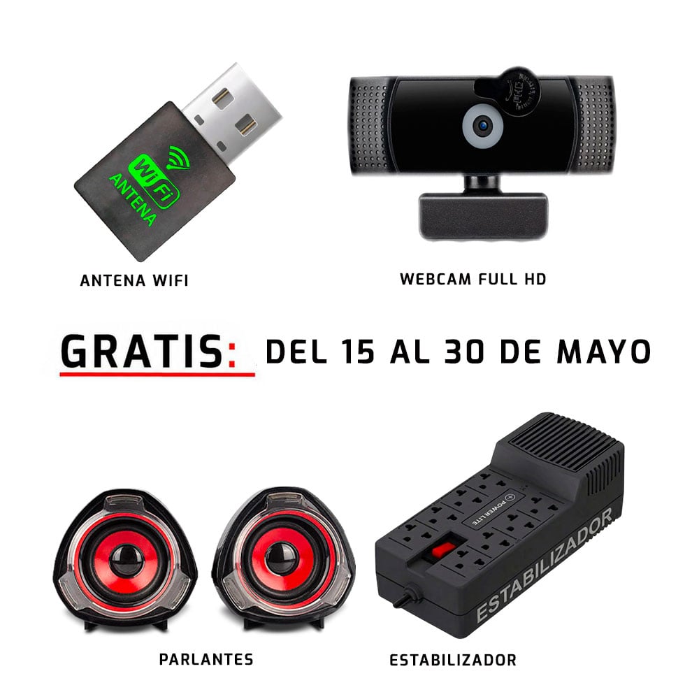 COMPUTADORA INTEL CORE I7 14700F 16GB 500GB 24' IPS RTX5060 8GB INGENIERÍA Y DISEÑO MI PC LISTA - MIPCLISTA - 4