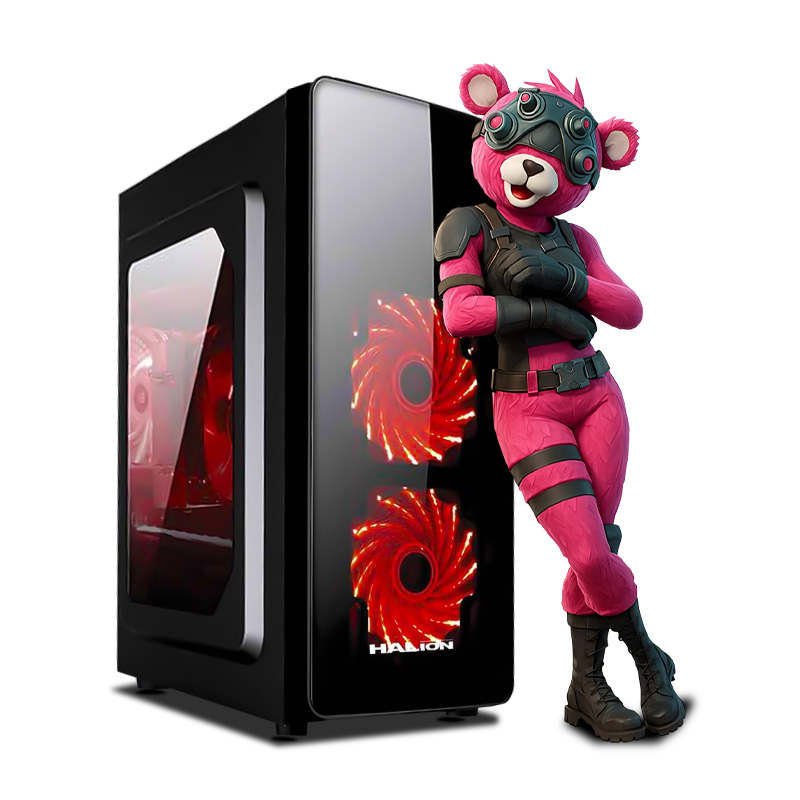 CPU GAMER HAKU RED RYZEN 7 5700G 16GB 500GB MI PC LISTA - MIPCLISTA SOLO CPU COMPUTADORA - 1
