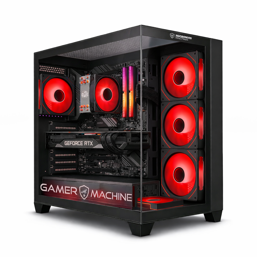 COMPUTADORA PC Gamer Draco Red Core i7 9TH 16GB 500GB 24' CURVO RTX5060 8GB MI PC LISTA - MIPCLISTA - 2
