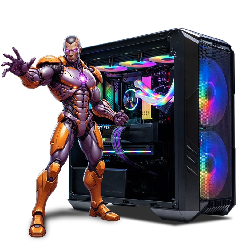 CPU GAMER INTEL CORE I9 ULTRA 285K 64GB DDR5 1TB 8TBHDD RTX5090 32GB MIPCLISTA BLUE COMPUTADORA - 1
