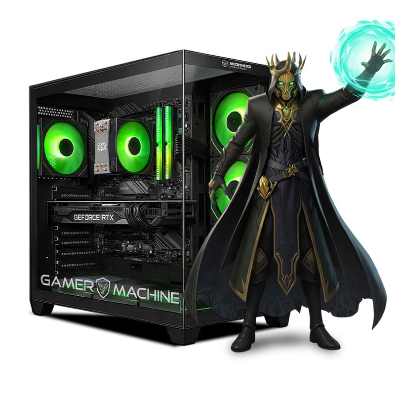 CPU GAMER INTEL CORE i7 12700F 16GB 500GB RTX5060 8GB MIPCLISTA GREEN COMPUTADORA - 1