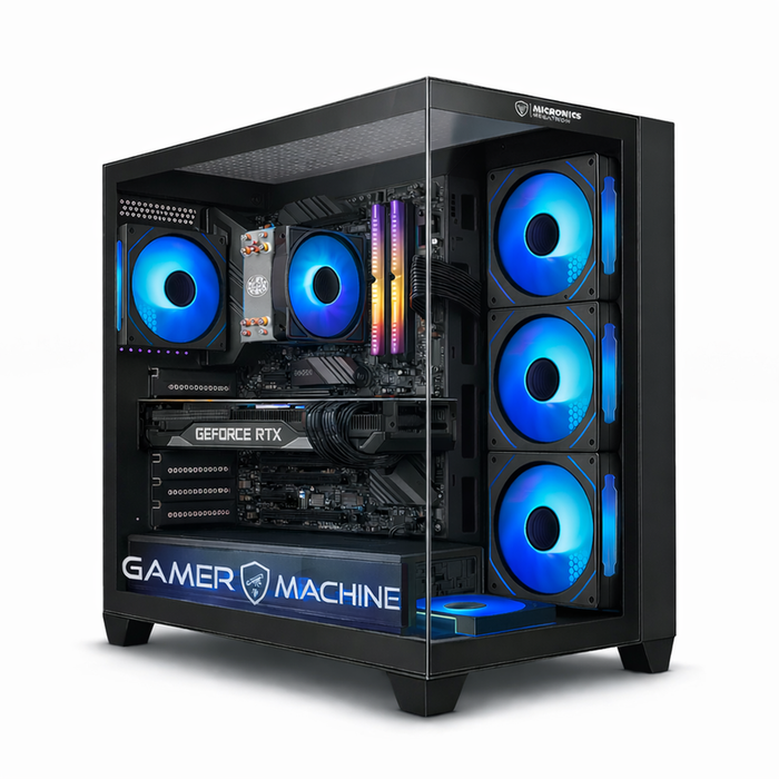 CPU GAMER INTEL CORE I5 12400F 16GB 500GB RTX3050 6GB MIPCLISTA BLUE COMPUTADORA - 1