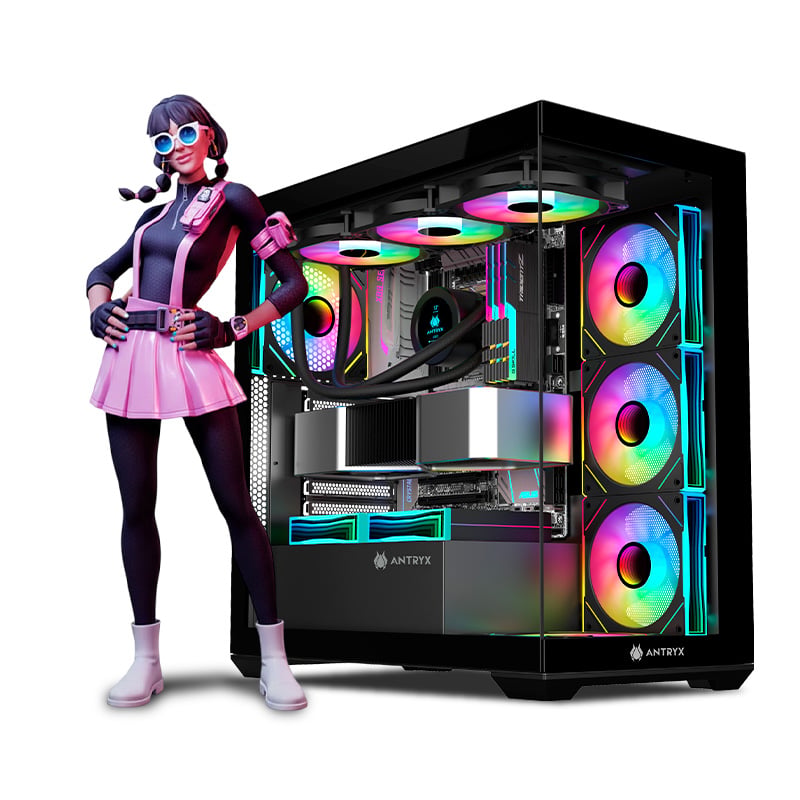 CPU GAMER INTEL CORE ULTRA 9 285KF 32GB DDR5 1TB 8TBHDD RTX5070TI 16GB MIPCLISTA PINK COMPUTADORA - 1