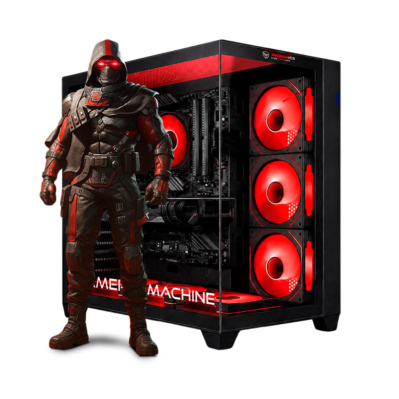 CPU GAMER AMD RYZEN 5 8600G 16GB DDR5 500GB MIPCLISTA RYZEN RED COMPUTADORA - 1