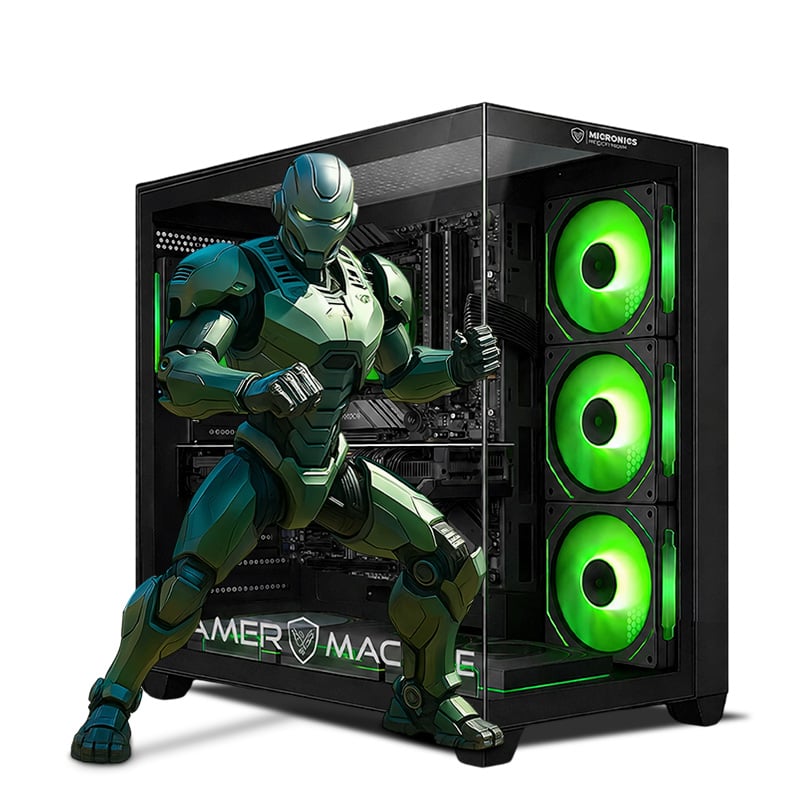 CPU GAMER AMD RYZEN 7 8700G 16GB DDR5 500GB MIPCLISTA RYZEN GREEN COMPUTADORA - 1