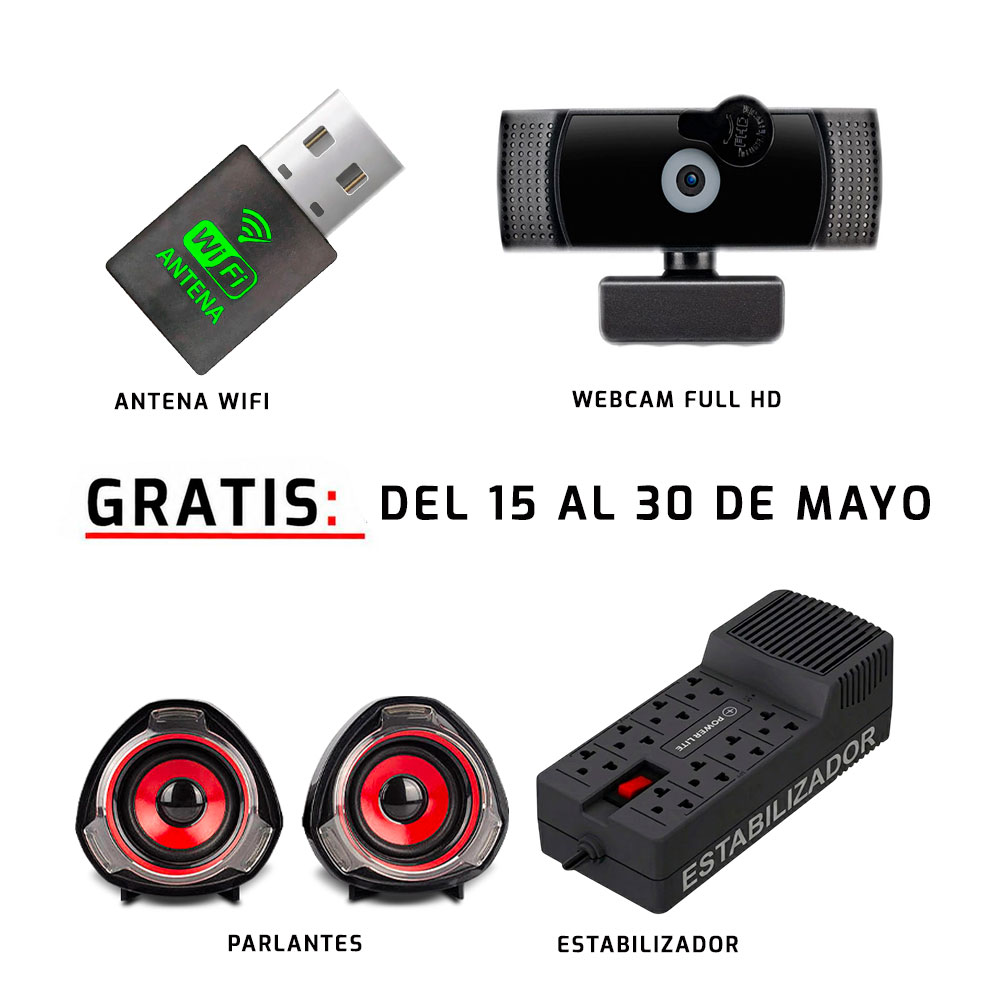 COMPUTADORA INTEL CORE I5 10400F 8GB 500GB 24' IPS RTX3050 6GB INGENIERÍA Y DISEÑO MI PC LISTA - MIPCLISTA - 4