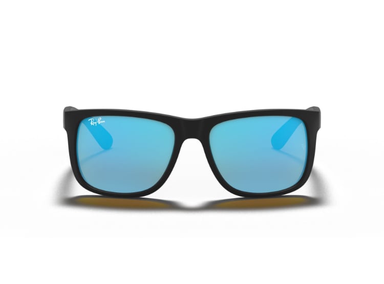 LENTES DE SOL RAY-BAN SQUARE JUSTIN AZUL ESPEJEADO - 1