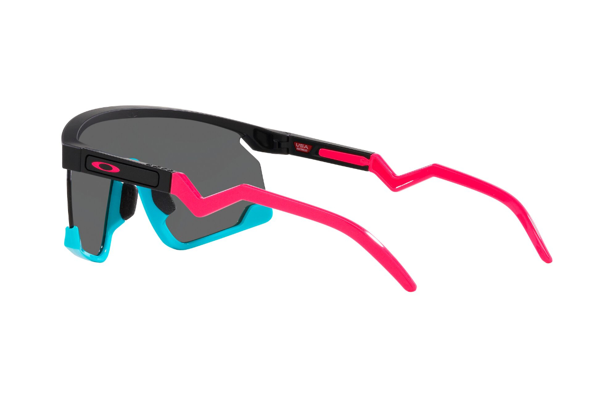 LENTES DE SOL BXTR PRIZM BLACK OAKLEY ROSA NEGRO Y CELESTE - 5