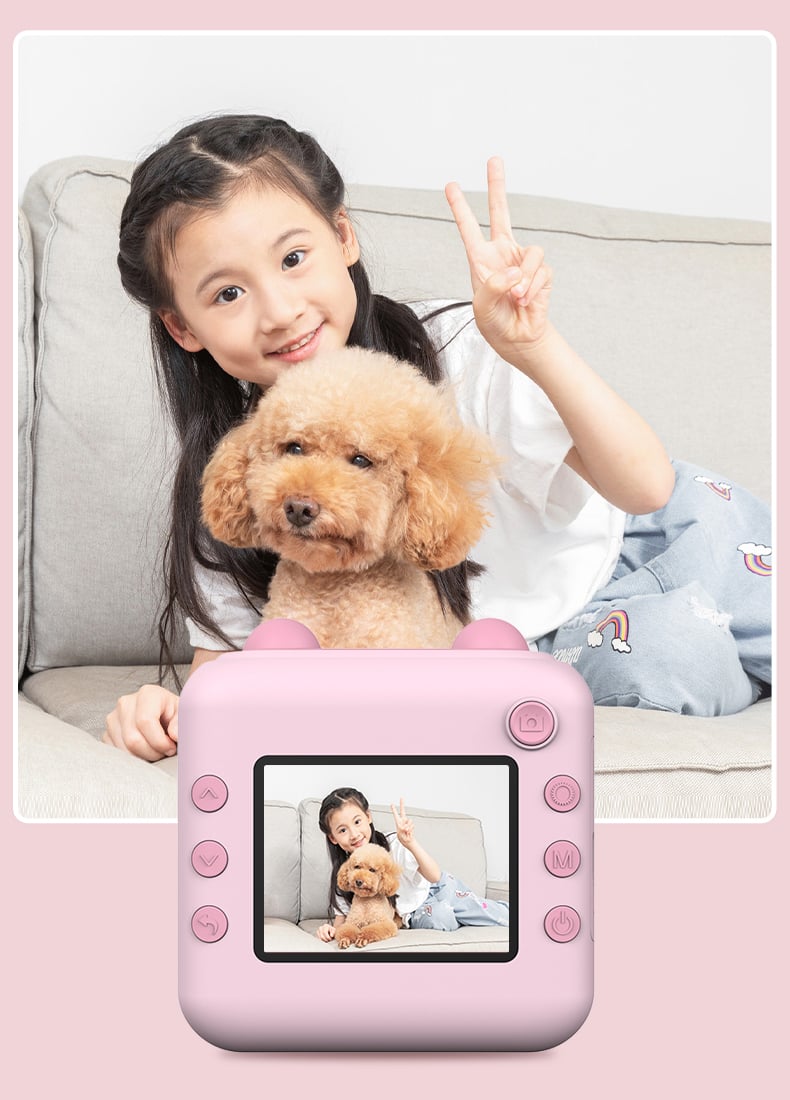 CÁMARA DIGITAL DE IMPRESIÓN INSTANTÁNEA PARA NIÑOS DE 3 A 12 AÑOS, REGALO PARA NIÑOS Y NIÑAS, PERFECTA PARA CUMPLEAÑOS. - 3