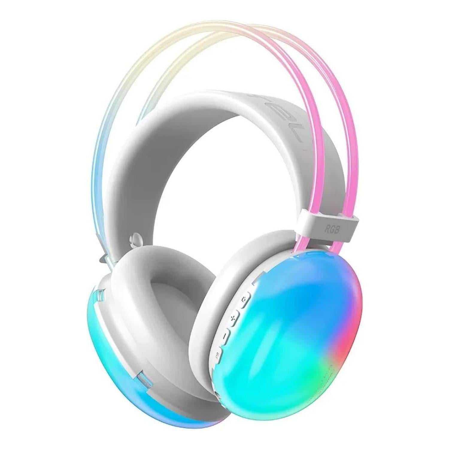 AURICULARES GAMER SOMOSTEL CK34 RGB INALÁMBRICOS OVER-EAR - 1