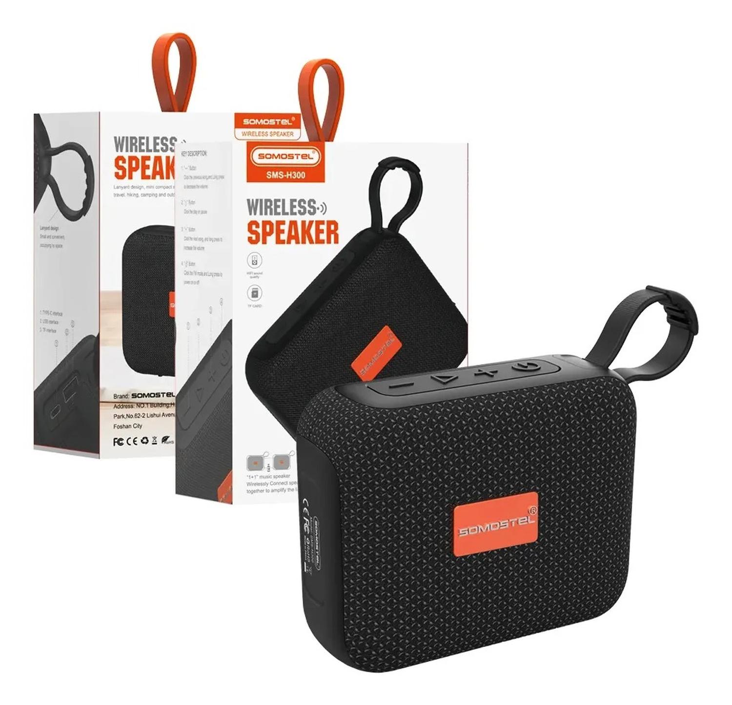 ALTAVOZ SOMOSTEL SMS-H300 BLUETOOTH 5.3 PORTÁTIL 5W NEGRO - 2