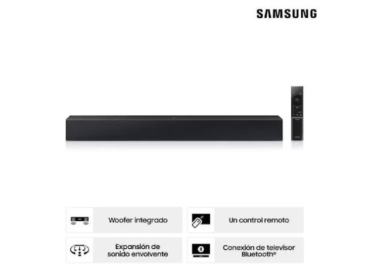 SOUNDBAR BLUETOOTH SAMSUNG 2.0 CH HW-C400 - NEGRO - 1