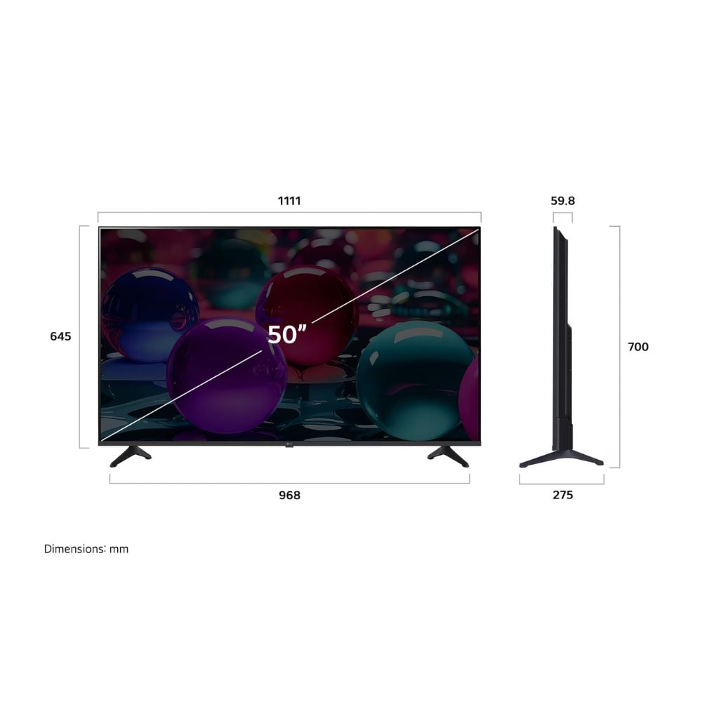 TELEVISOR LG 50 PULG ULTRA HD 4K AI THINQ 50UA7300PSB MODELO 2025 + CONTROL MAGIC - 5