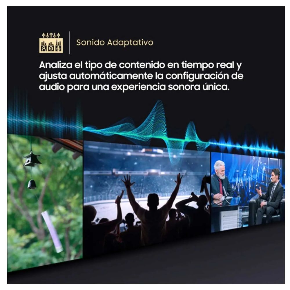 TELEVISOR SAMSUNG SMART TV 65CRYSTAL UHD 4K UN65U8000FGXPE NUEVO 2025 + RACK - 7