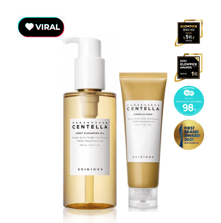 BEST SELLER SKIN1004 DOBLE LIMPIEZA FOAM + CLEANSING OIL - 1