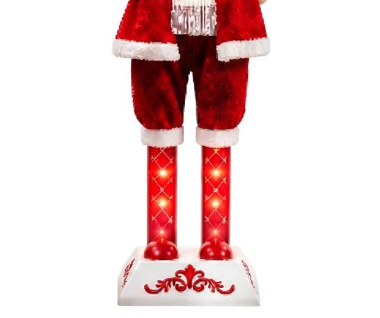 CASCANUECES NAVIDEÑO DE 115 CM CON ESFERA NEVADA, LUCES Y MÚSICA - 3