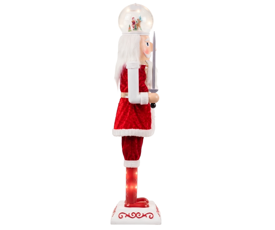 CASCANUECES NAVIDEÑO DE 115 CM CON ESFERA NEVADA, LUCES Y MÚSICA - 5