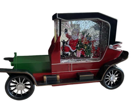 COCHE NAVIDEÑO MÁGICO CON EFECTO NEVADO, LUCES Y MÚSICA - 9
