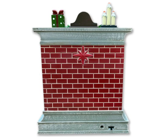 CHIMENEA NAVIDEÑA MÁGICA CON EFECTO NEVADO, LUCES Y MÚSICA - 5
