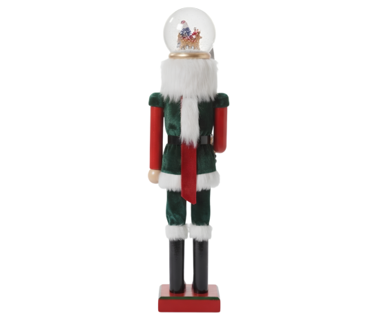CASCANUECES NAVIDEÑO DE 85 CM CON ESFERA NEVADA, LUCES Y MÚSICA - 3