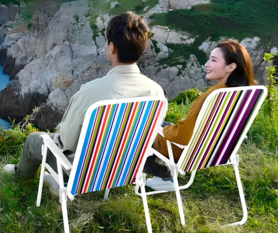 SILLA DE PLAYA CAMPING PLEGABLE MULTICOLOR - 4
