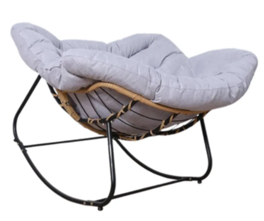 SILLA MECEDORA ACOLCHADA MODERNA - 3
