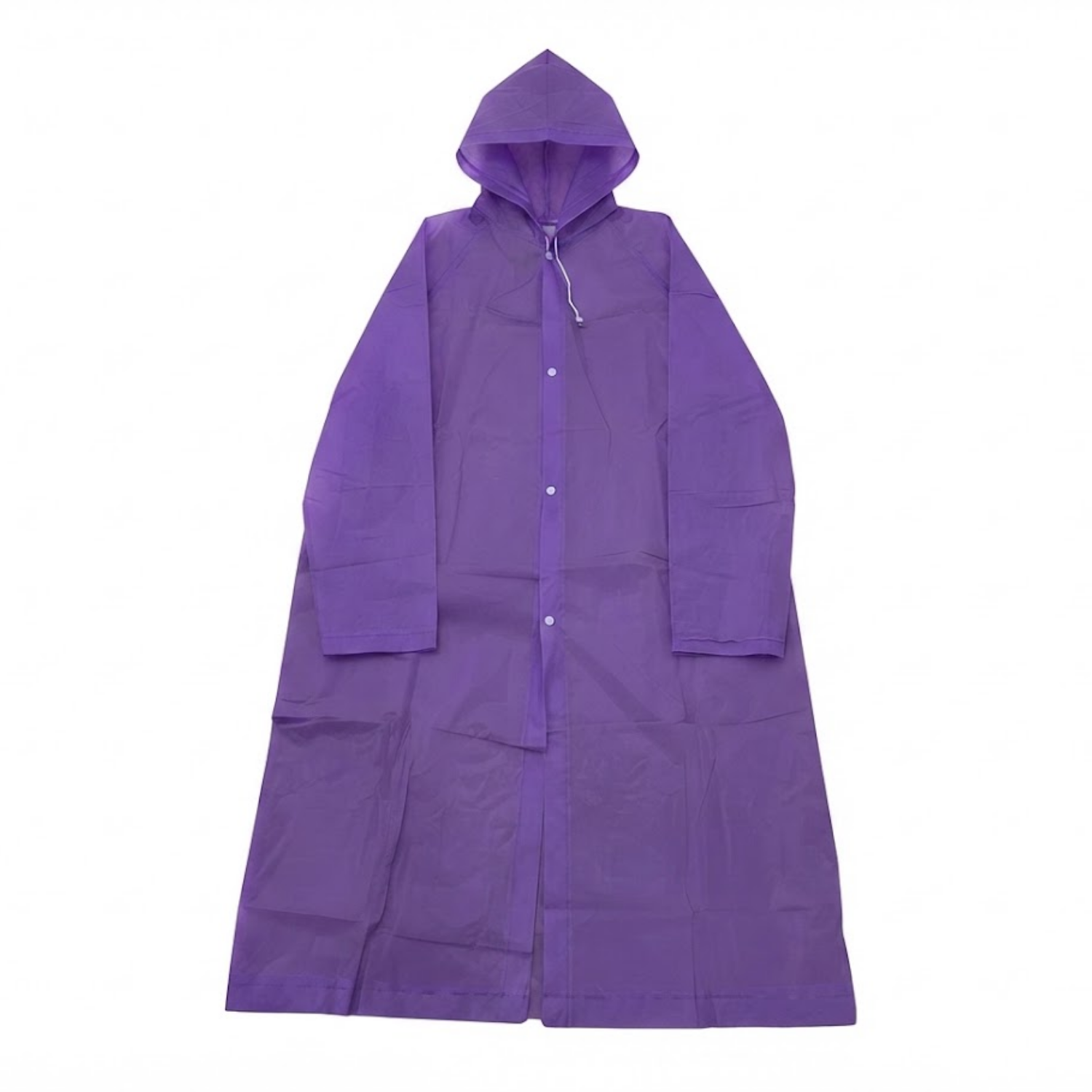 PONCHO PARA LLUVIA CON CAPUCHA MORADA - 2