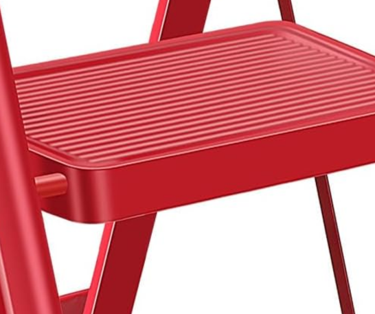 ESCALERA 3 PASOS ROJO - 3