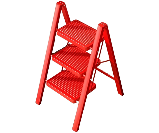 ESCALERA 3 PASOS ROJO - 4