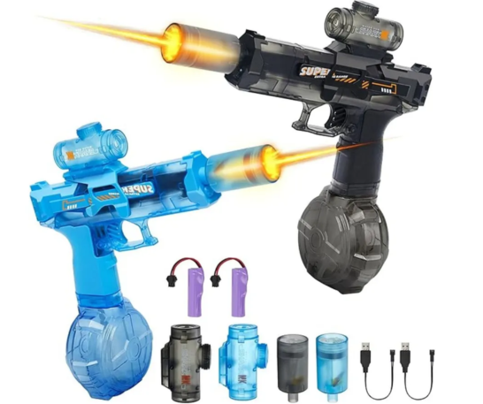 PISTOLA DE AGUA ELÉCTRICA CON LUCES RGB - 3