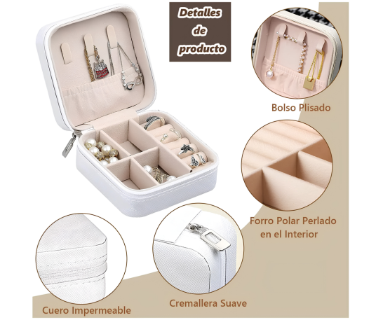 MINI JOYERO PORTÁTIL ORGANIZADOR DE ACCESORIOS - 4