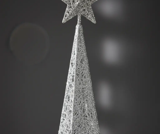 ÁRBOL PIRÁMIDE NAVIDEÑO 4 CARAS 2.10 M - 2