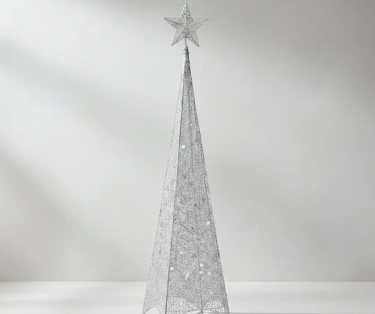 ÁRBOL PIRÁMIDE NAVIDEÑO 4 CARAS 2.10 M - 5