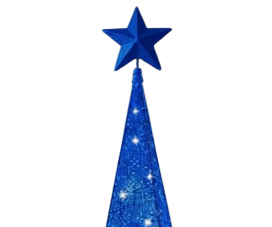 ÁRBOL PIRÁMIDE NAVIDEÑO 3 CARAS 2.10 M - 3